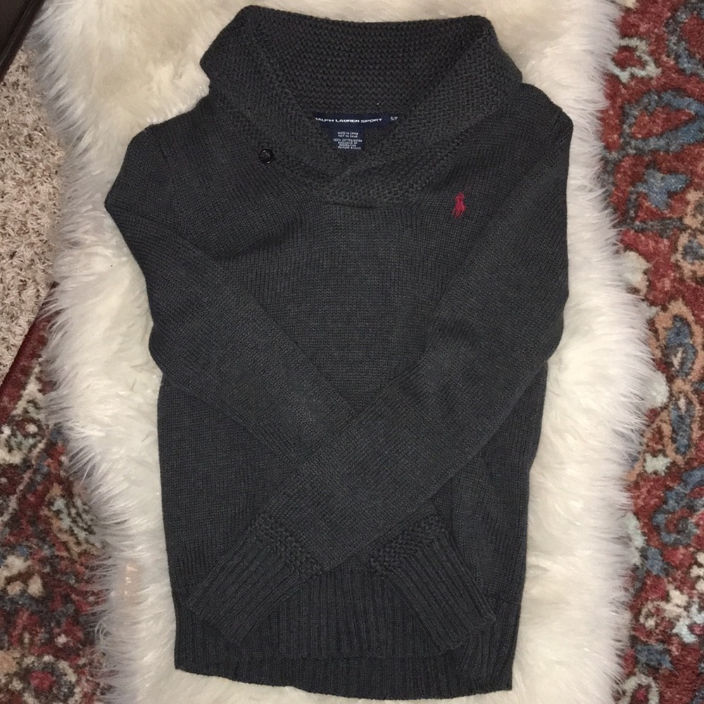 Women's Ralph Lauren Sport Grey Knit Sweater